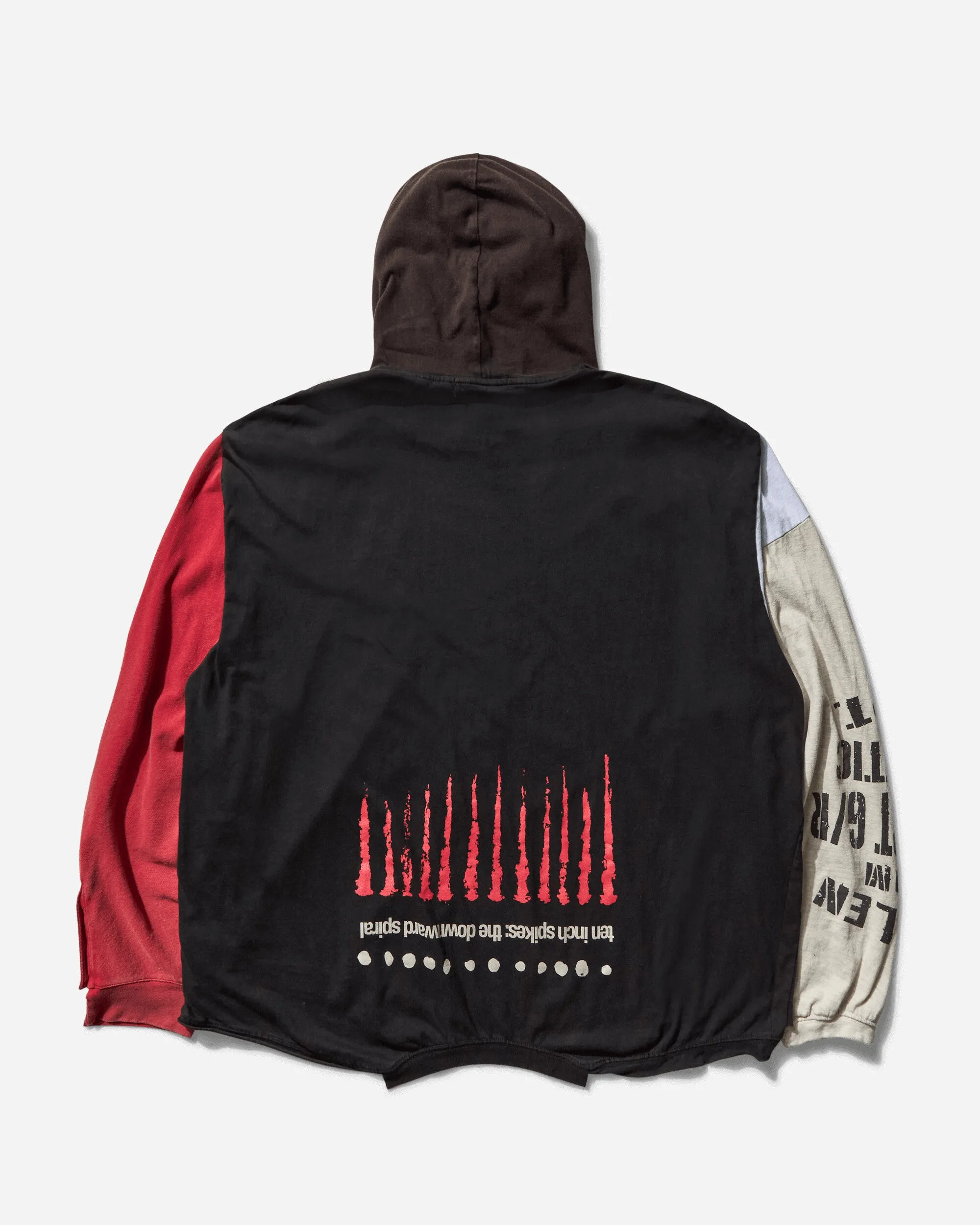 Herren Rekonstruierter Langarm-Hoodie Mehrfarbig