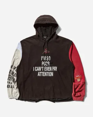 Herren Rekonstruierter Langarm-Hoodie Mehrfarbig