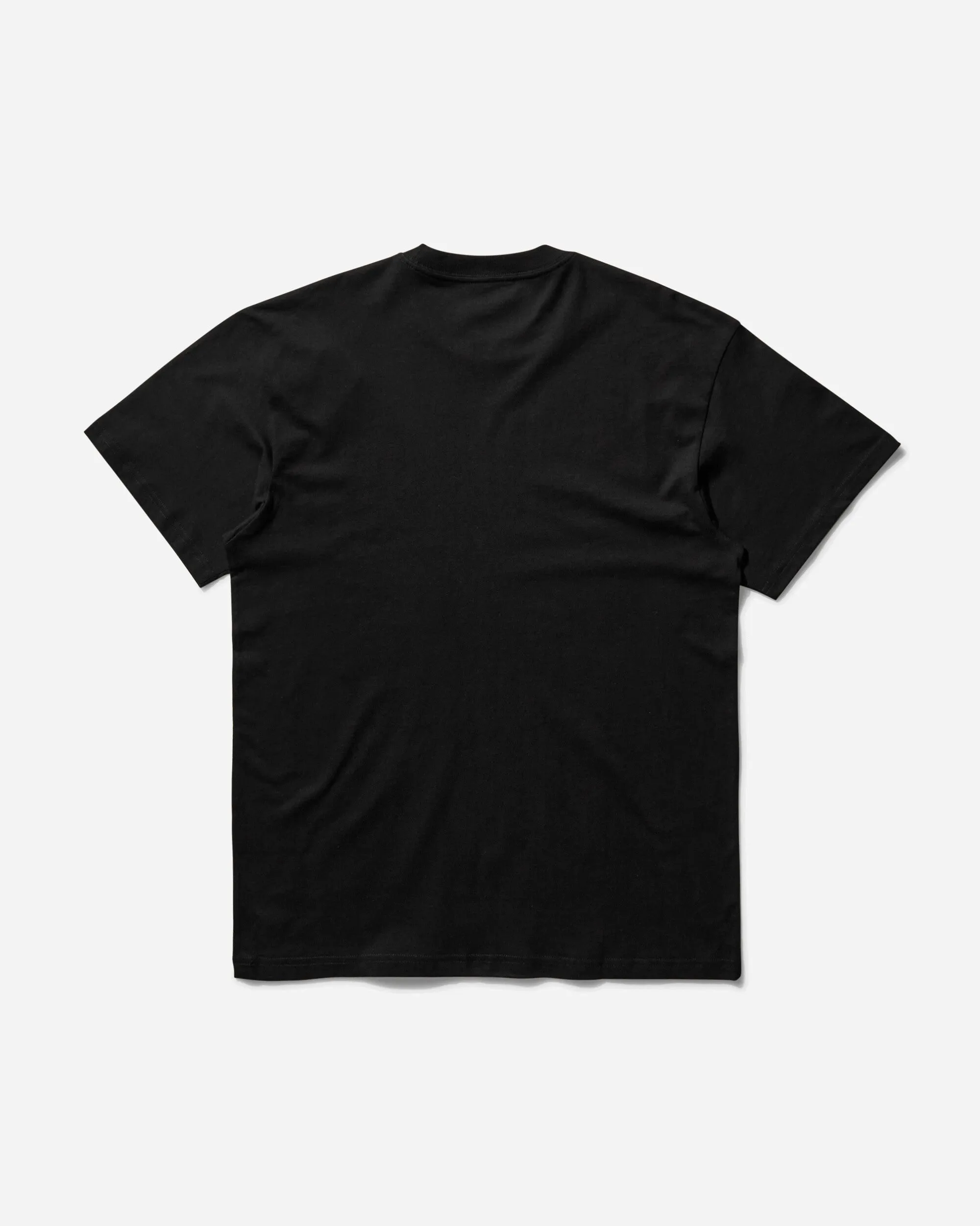 Herren T-Shirt mit Nieten-Schriftzug Schwarz