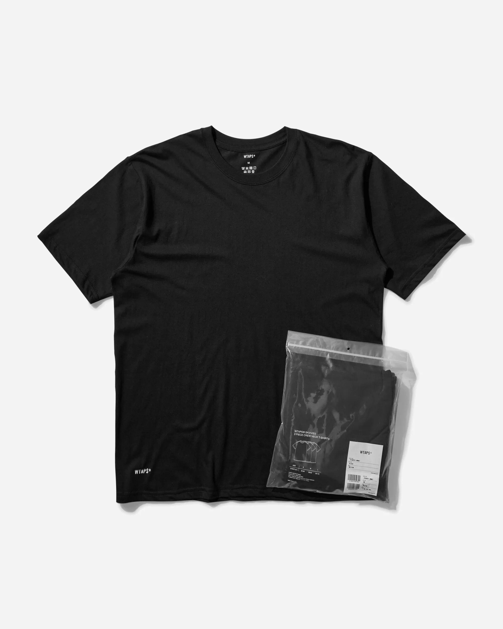 Herren Unterhemden 3er-Pack T-Shirt Schwarz