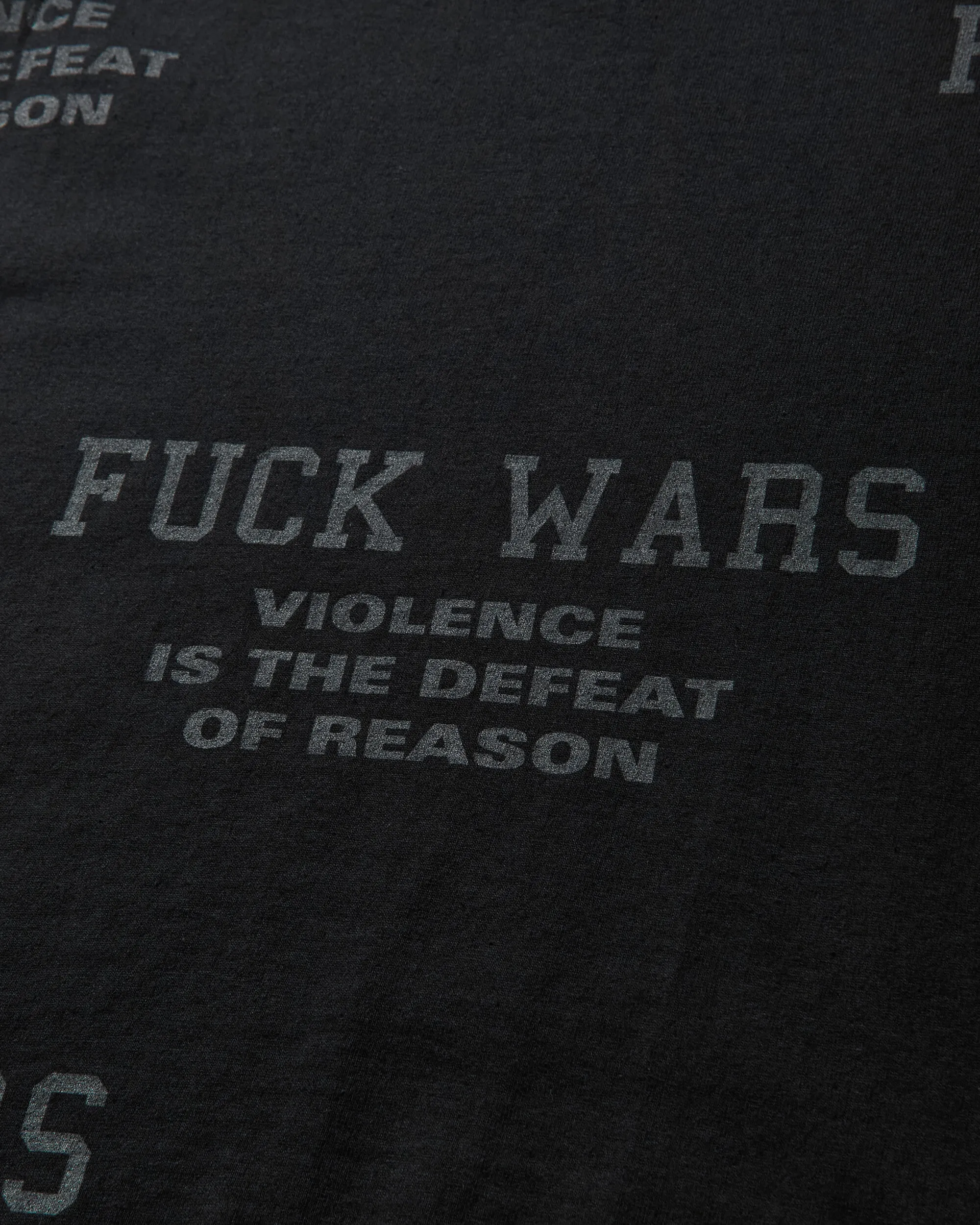 Herren Slam Jam Fuck Wars T-Shirt Schwarz