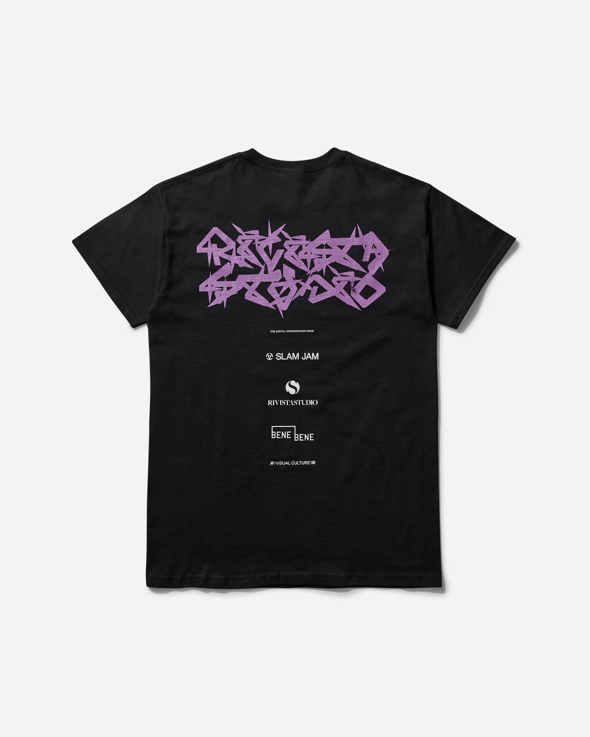 Men's Slam Jam x Rivista Studio „Digital Underground“ T-Shirt Schwarz