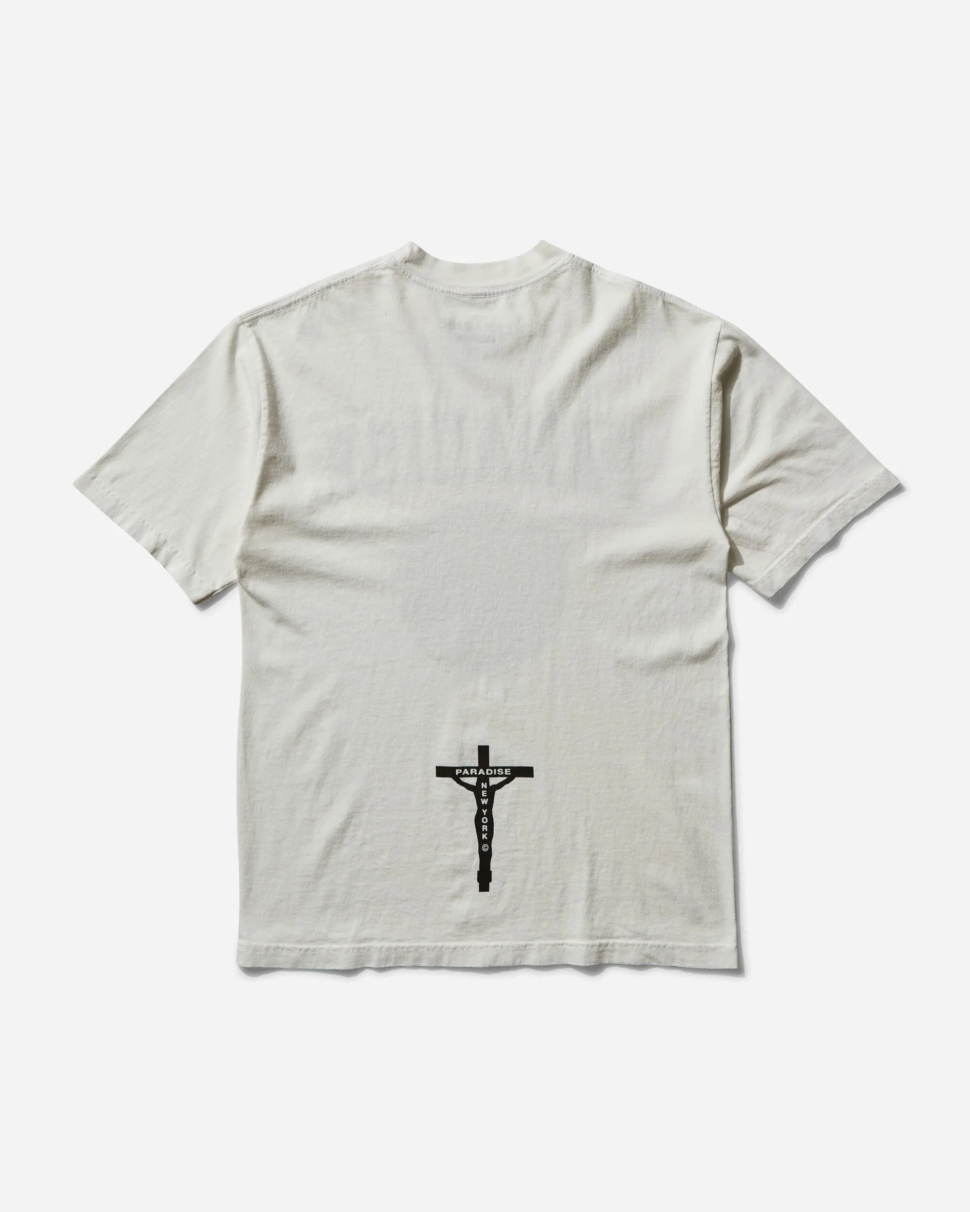 Herren Smiley Jesus T-Shirt Weiß