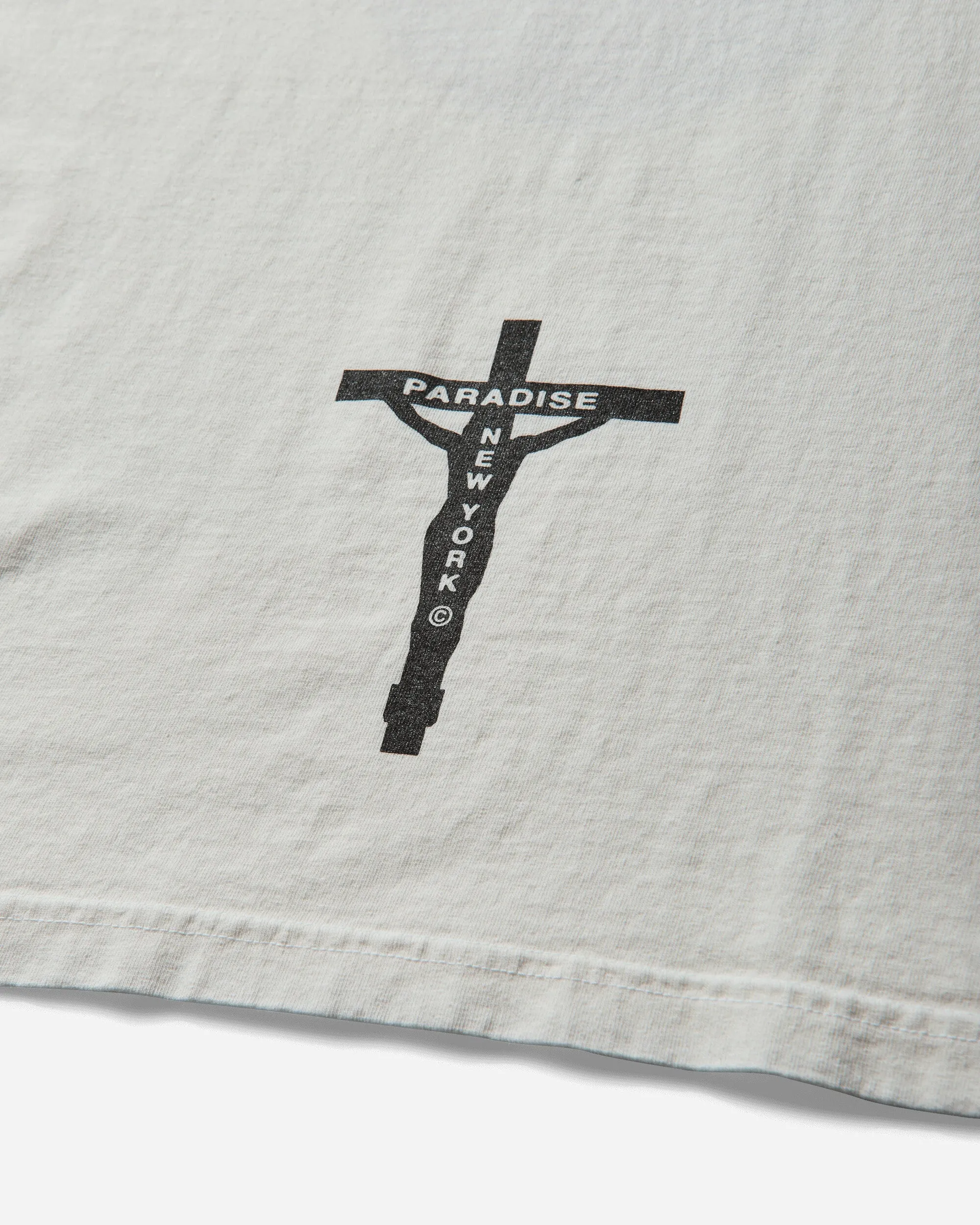 Herren Smiley Jesus T-Shirt Weiß