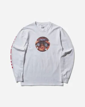 Herren SOS Langarm T-Shirt Weiß