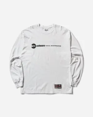 Herren Subware LS-3 Langarm T-Shirt Weiß