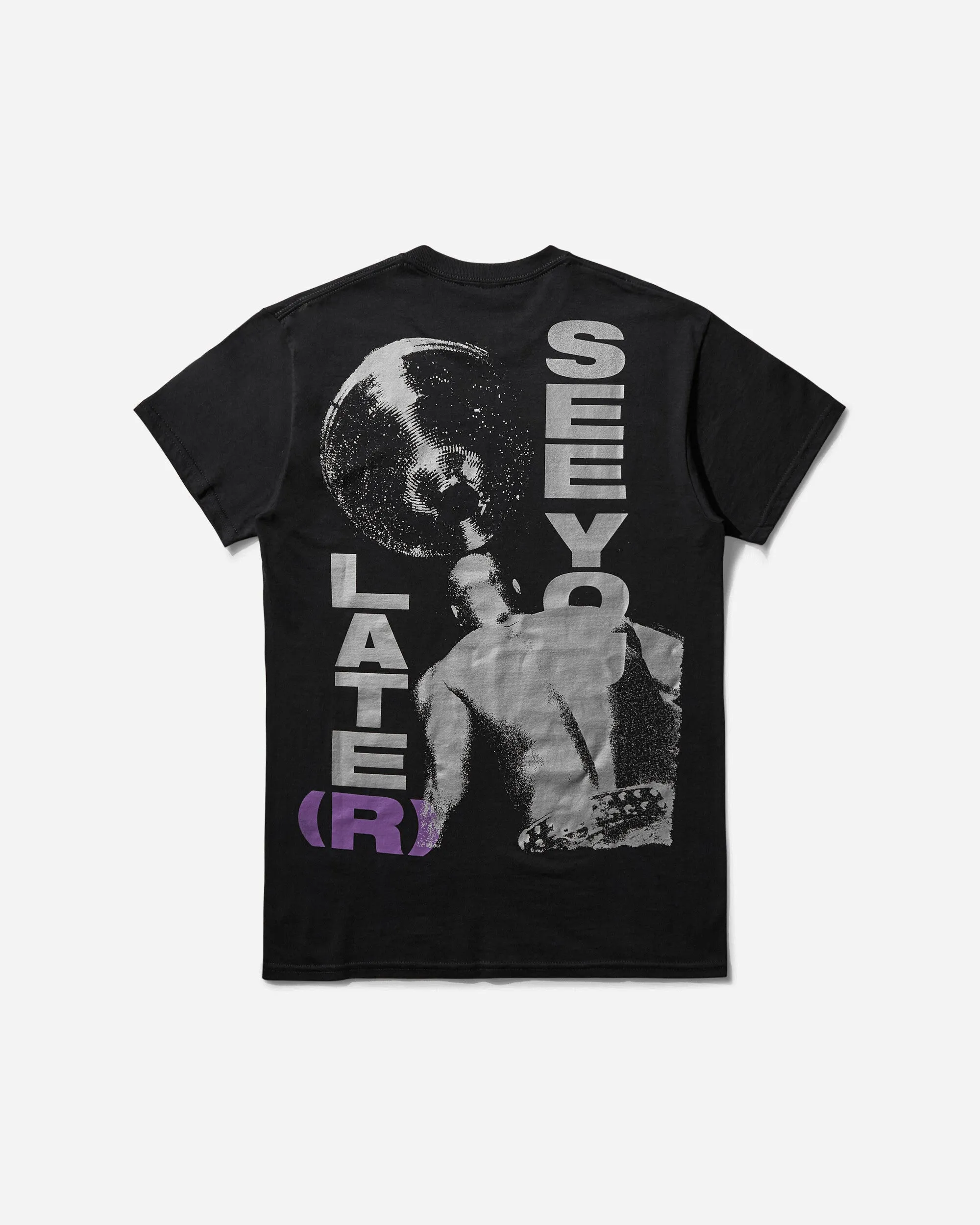 Herren Tenax SEE YOU LATE(R) T-Shirt Schwarz