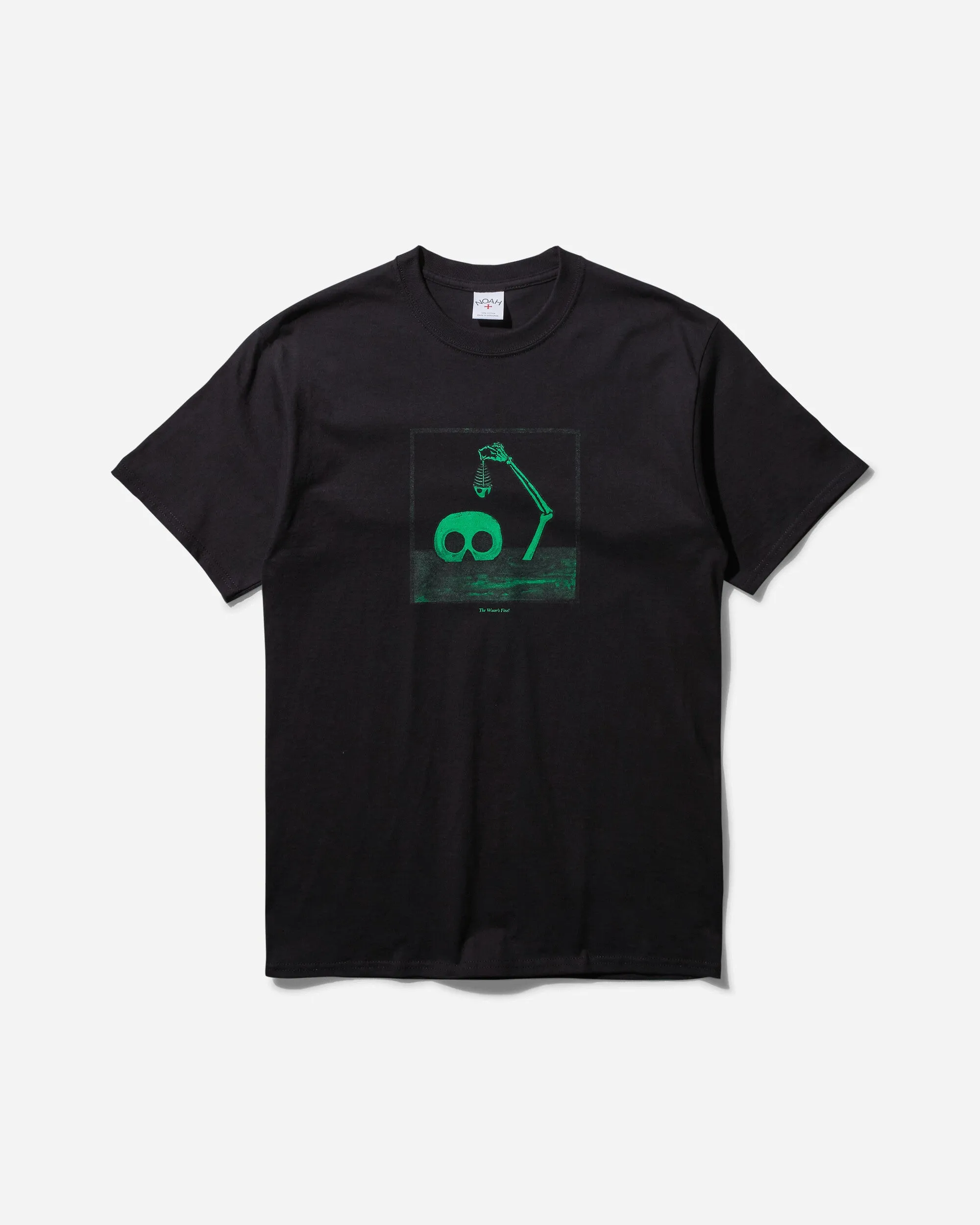 Herren The Water's Fine T-Shirt Schwarz