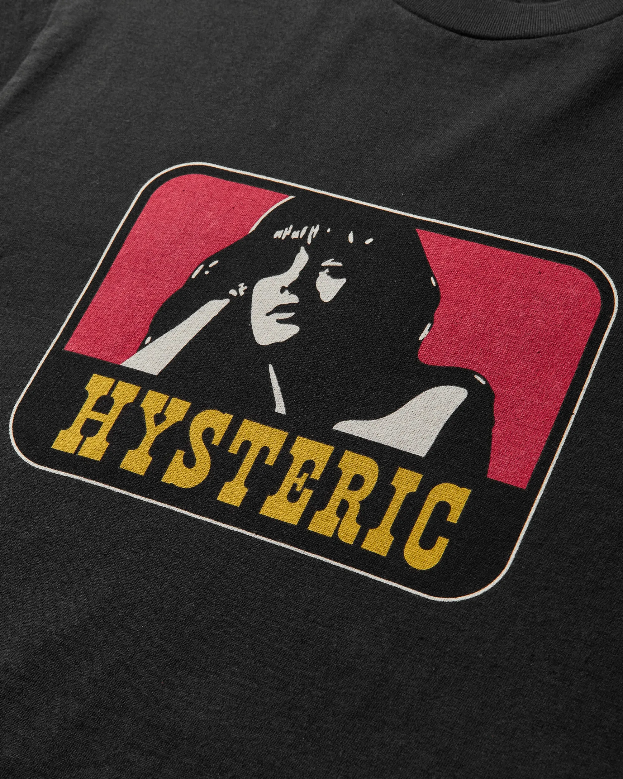 Herren Wildes Mädchen Langarm T-Shirt Schwarz