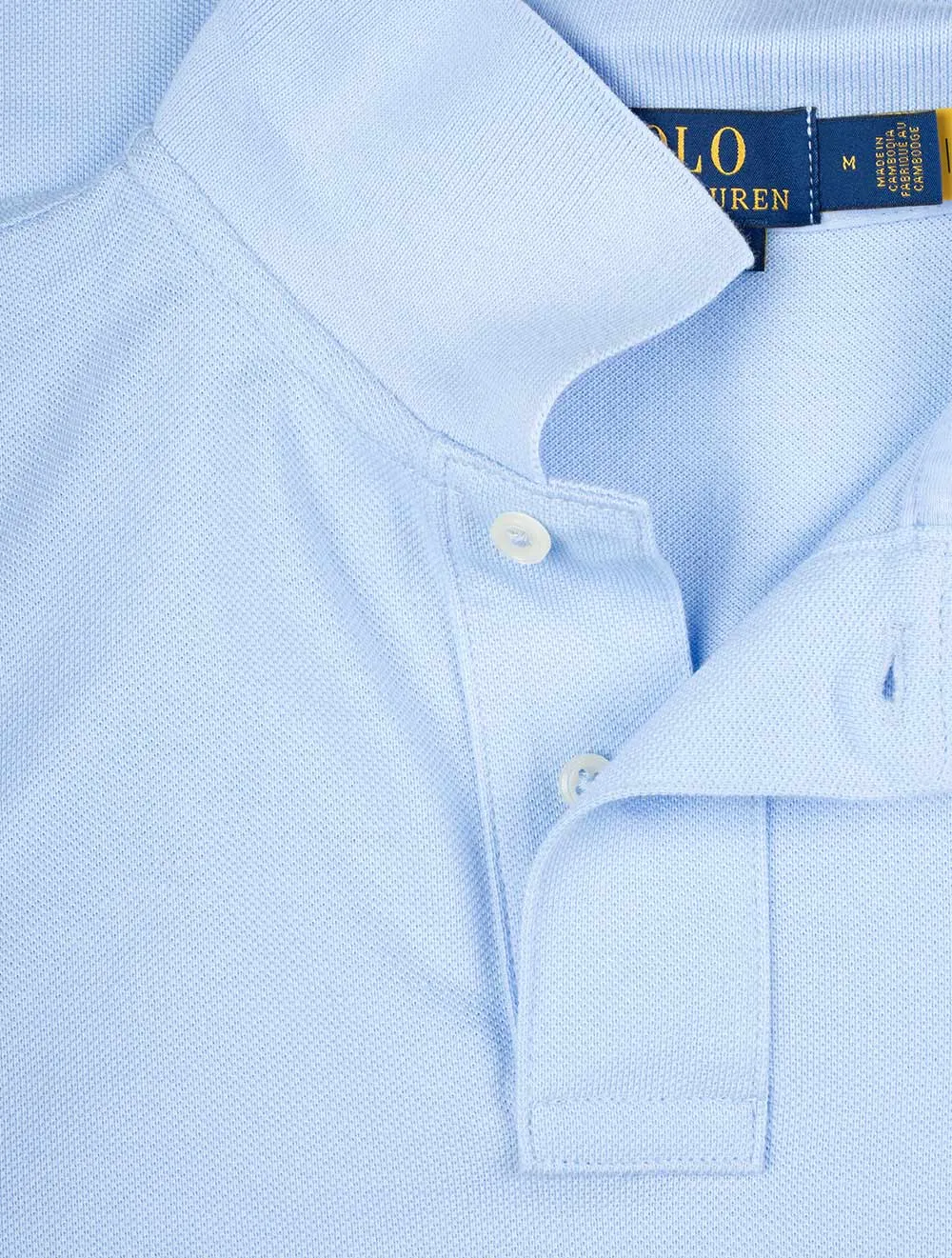 Mesh Polo-Shirt Blau