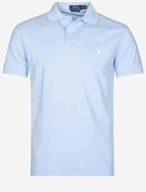 Mesh Polo-Shirt Blau
