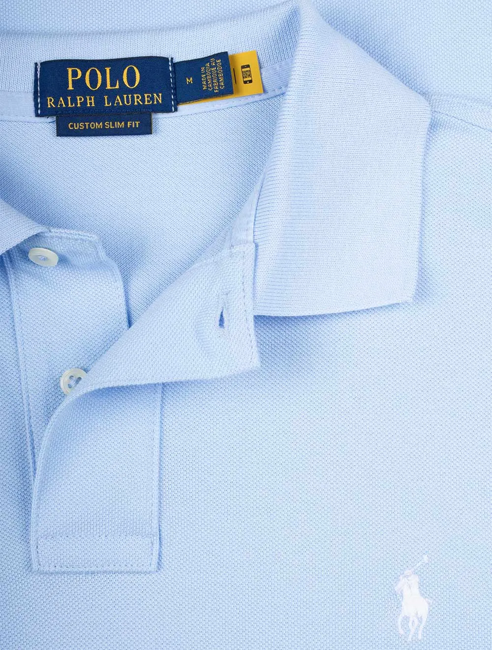 Mesh Polo-Shirt Blau