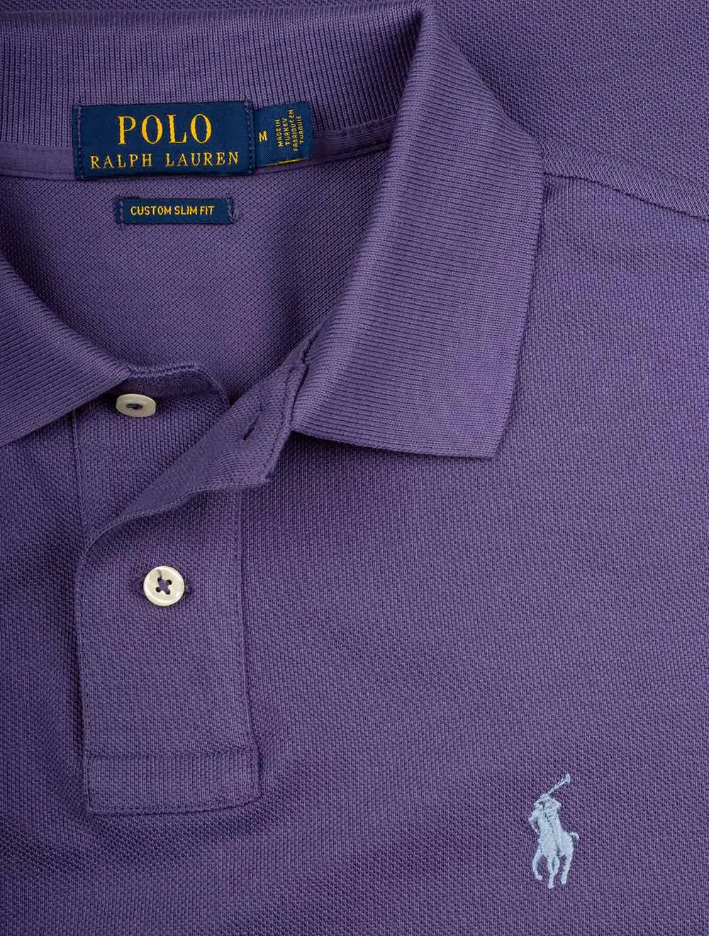 Mesh Polohemd Lila