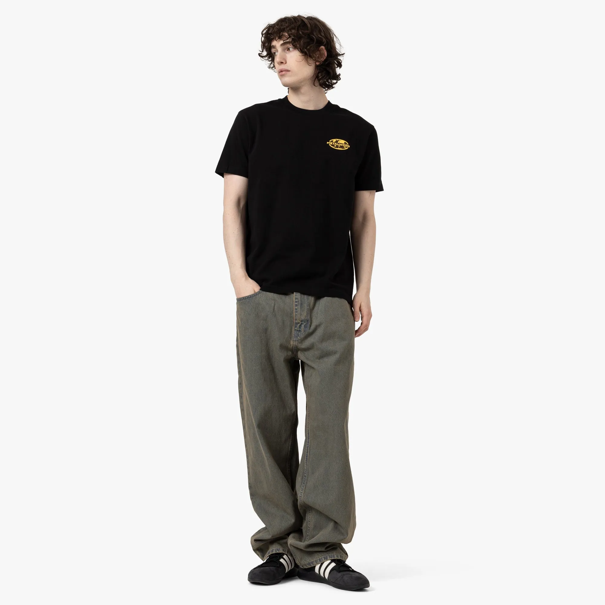 Metalwood 300 Yards T-Shirt / Überfärbt Schwarz