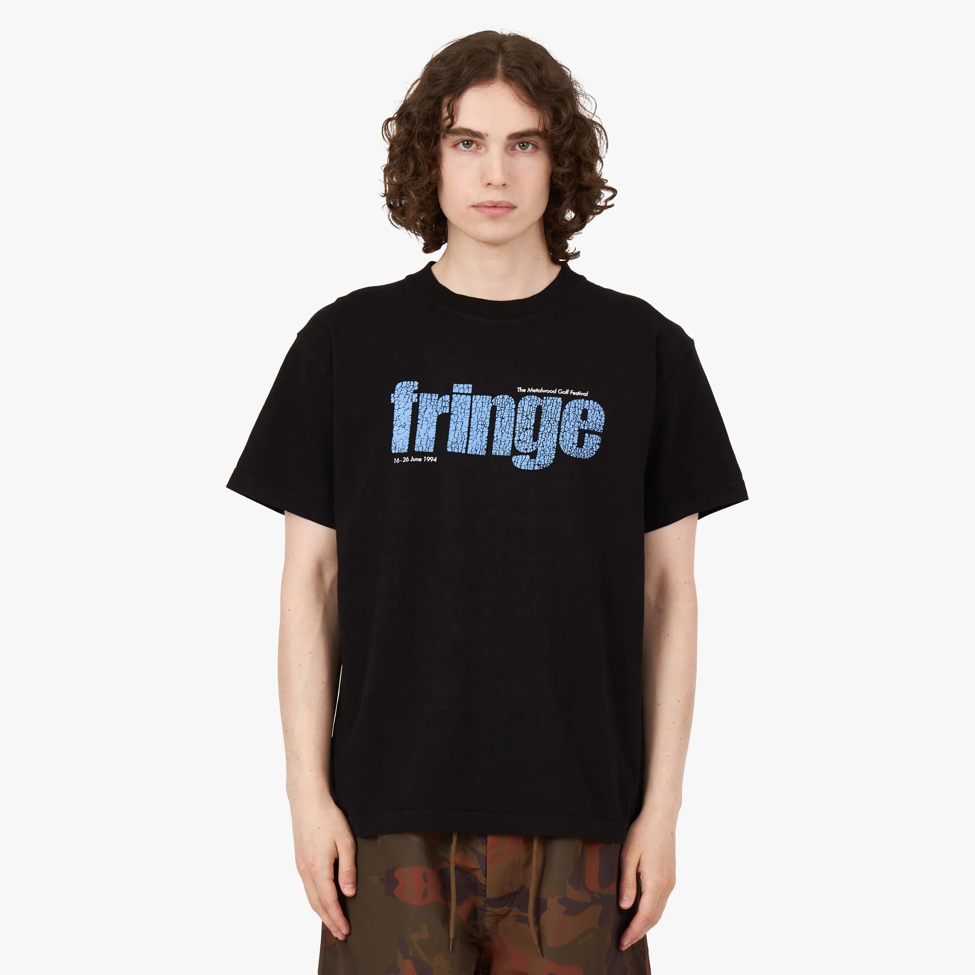 Metalwood Fringe T-Shirt / Schwarz
