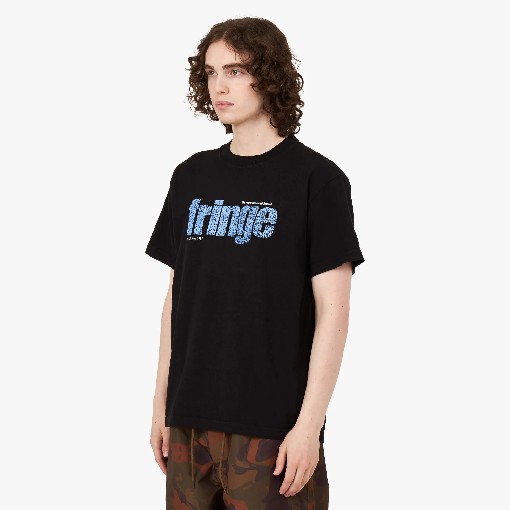 Metalwood Fringe T-Shirt / Schwarz