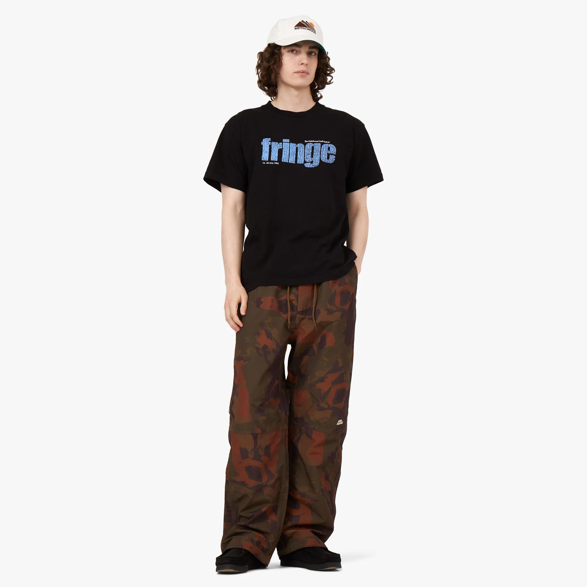 Metalwood Fringe T-Shirt / Schwarz
