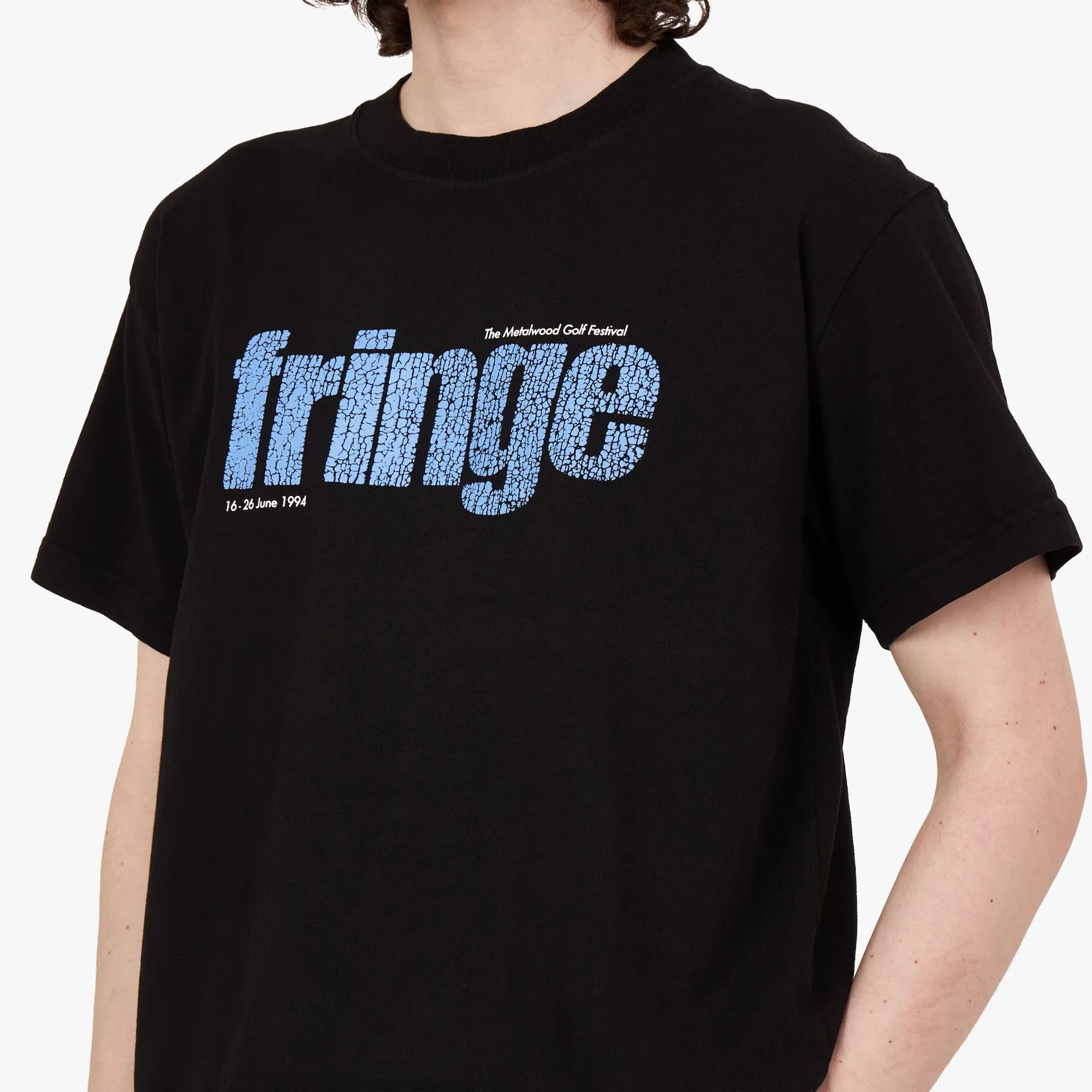 Metalwood Fringe T-Shirt / Schwarz