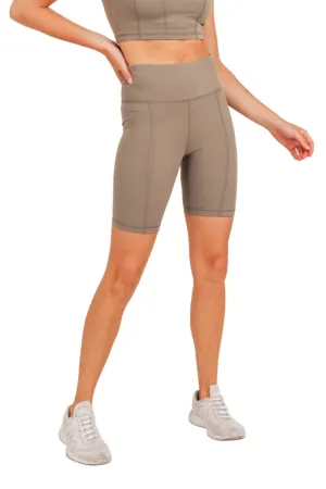 Mono B Rückentaschen-Sweetheart-Hochtaillierte Biker-Shorts APH-A047 und Plus
