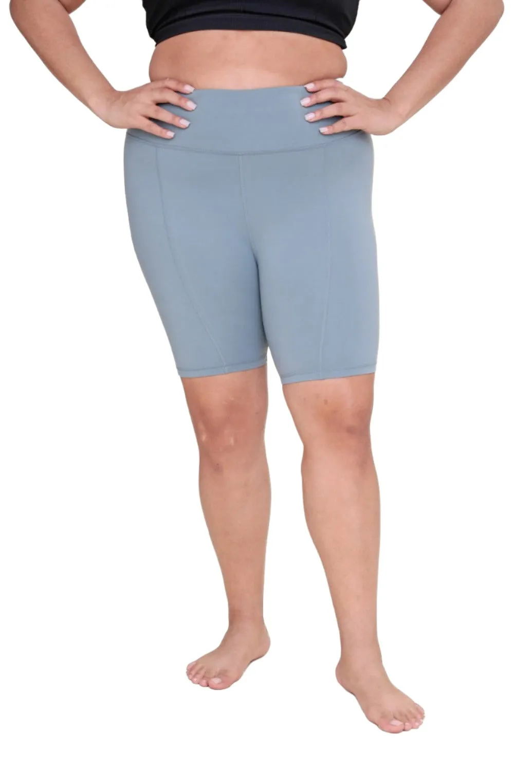 Mono B Rückentaschen-Sweetheart-Hochtaillierte Biker-Shorts APH-A047 und Plus