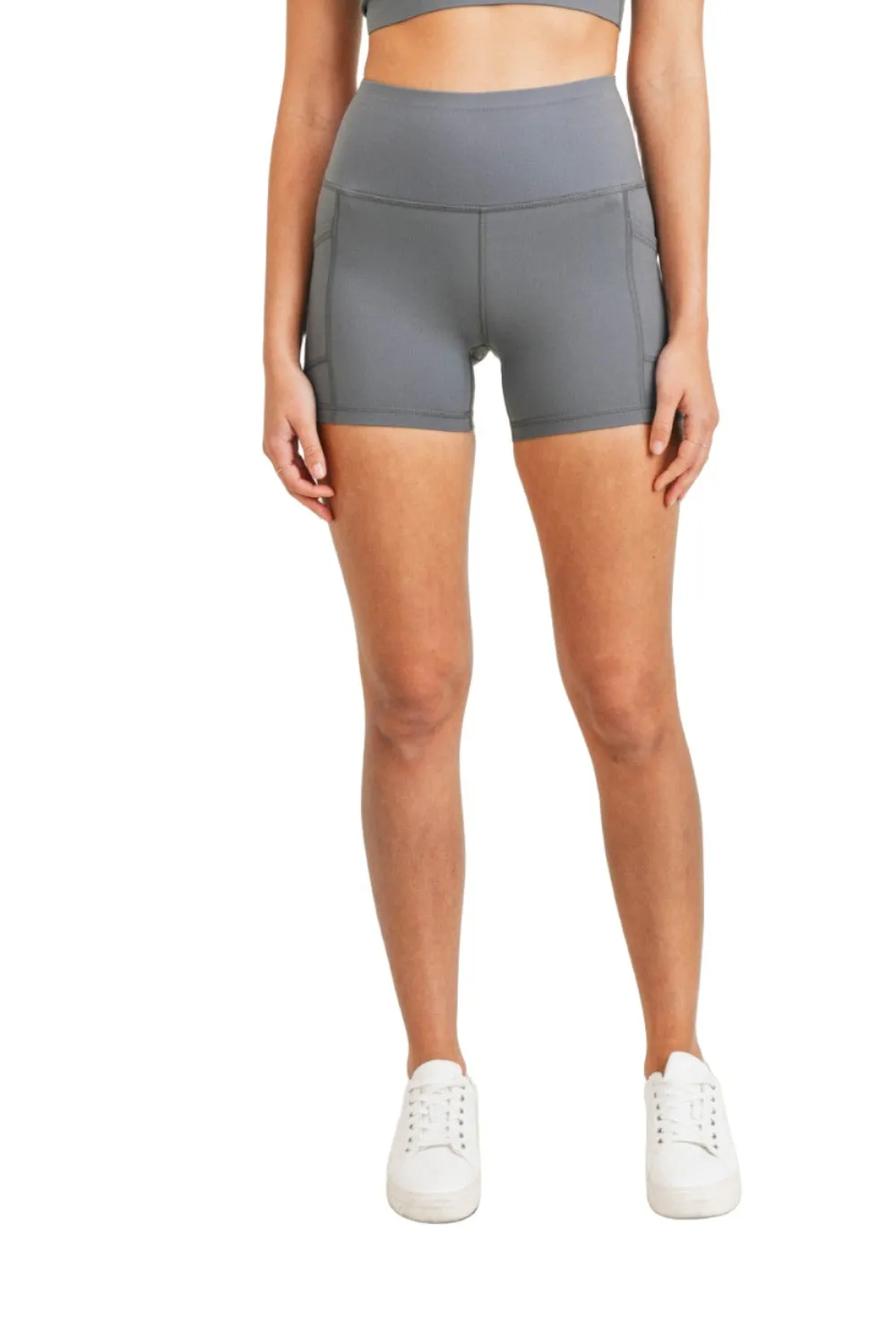 Mono B Konturband Essential Lycra High-Waisted Shorts APH-A029