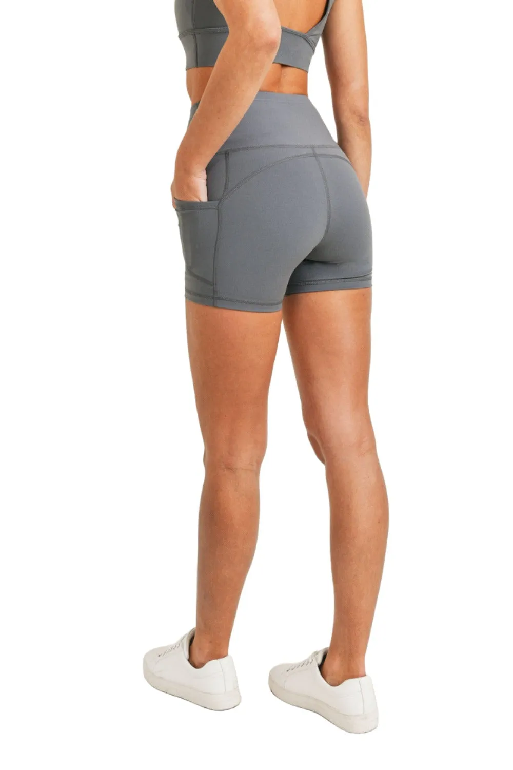 Mono B Konturband Essential Lycra High-Waisted Shorts APH-A029