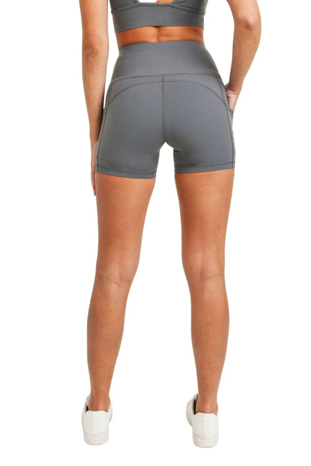 Mono B Konturband Essential Lycra High-Waisted Shorts APH-A029