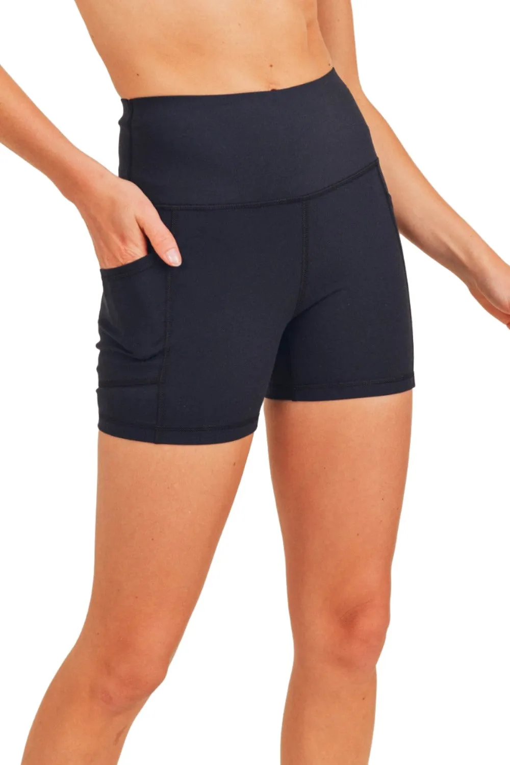 Mono B Konturband Essential Lycra High-Waisted Shorts APH-A029