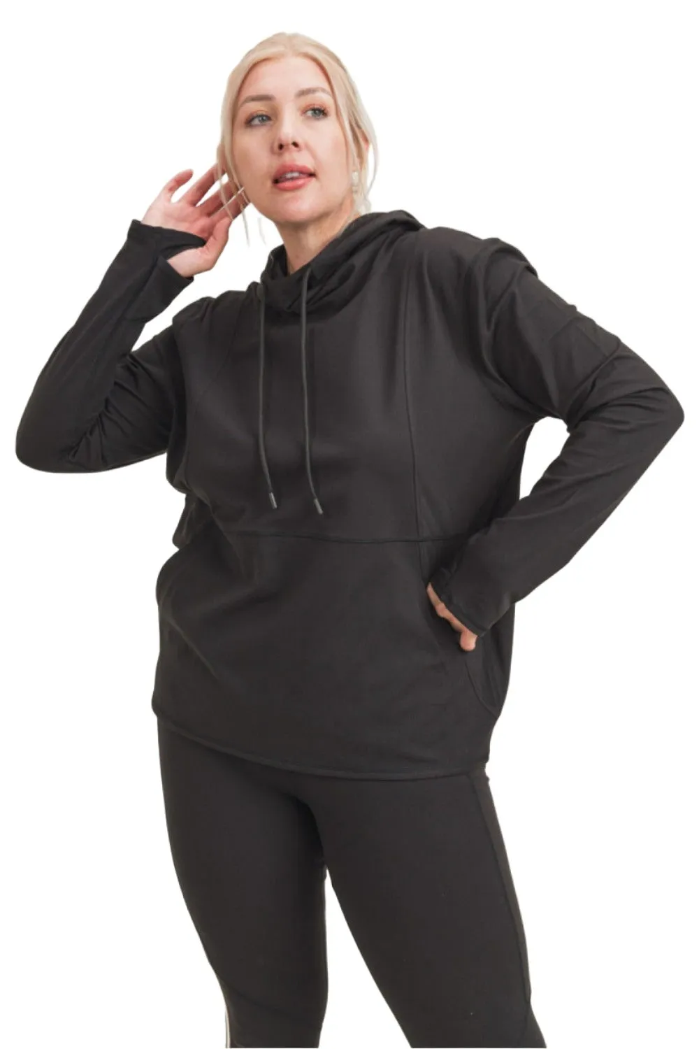Mono B Langarm Kapuzenpullover AT8044 Plus Too