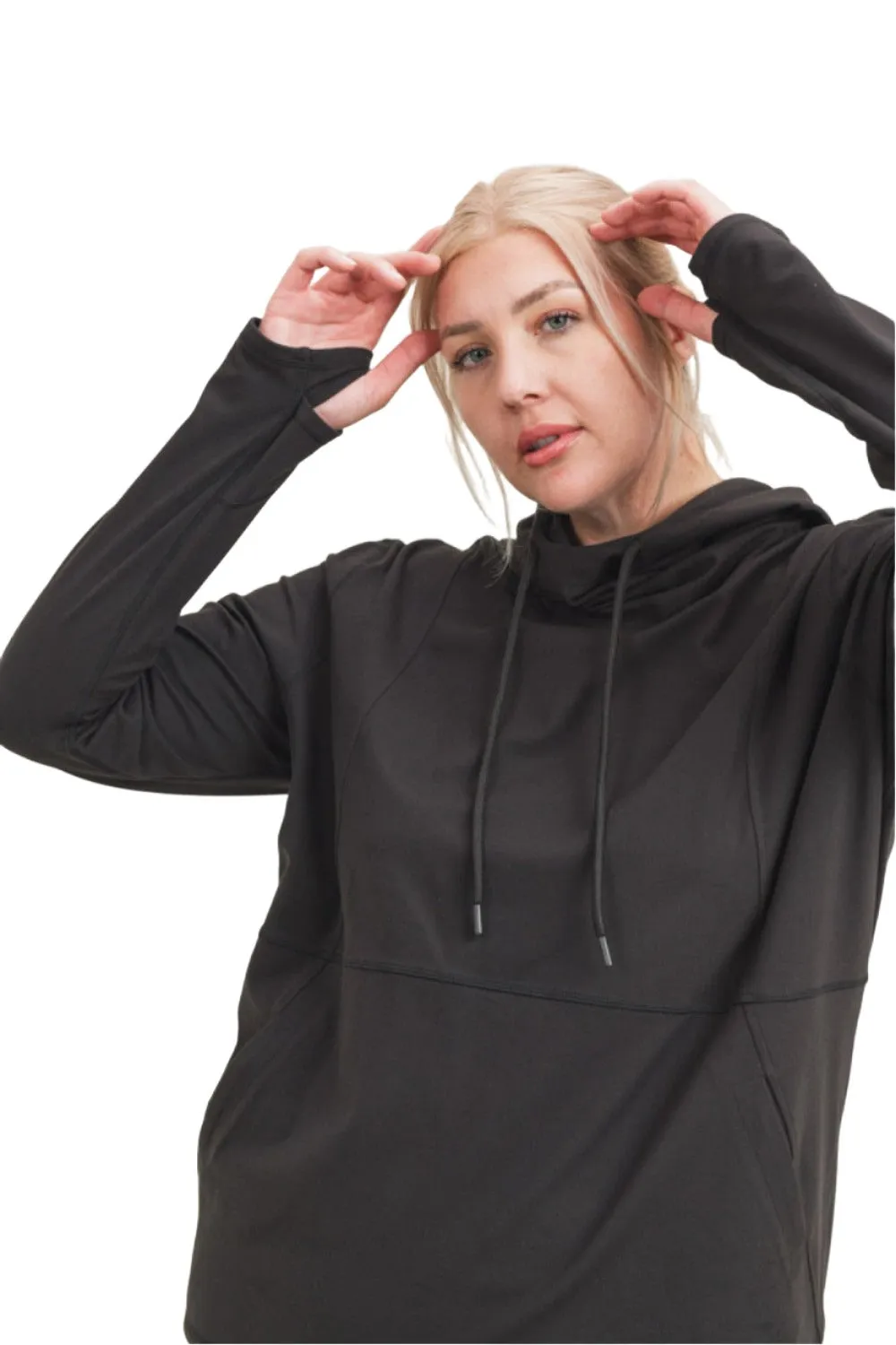 Mono B Langarm Kapuzenpullover AT8044 Plus Too