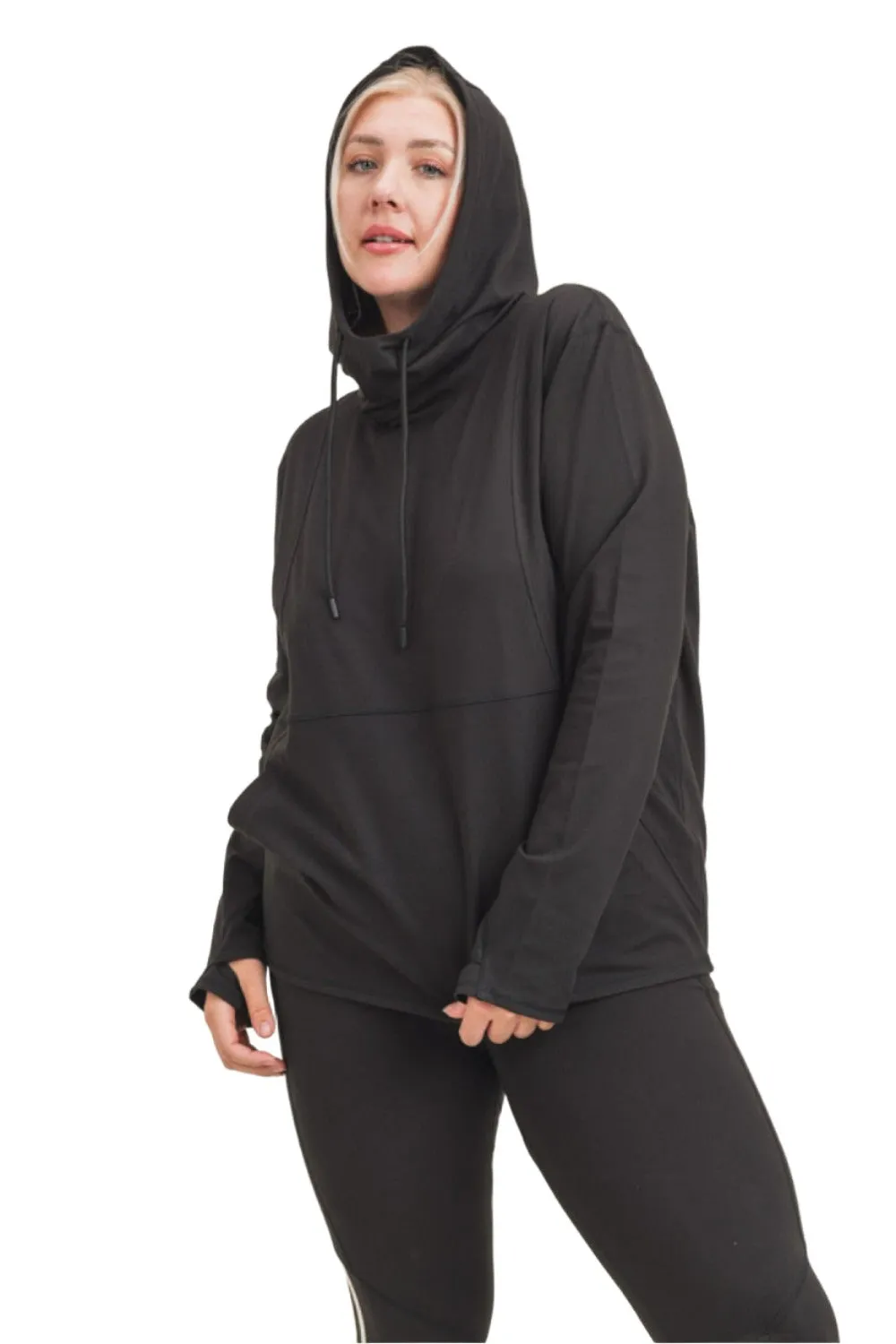 Mono B Langarm Kapuzenpullover AT8044 Plus Too