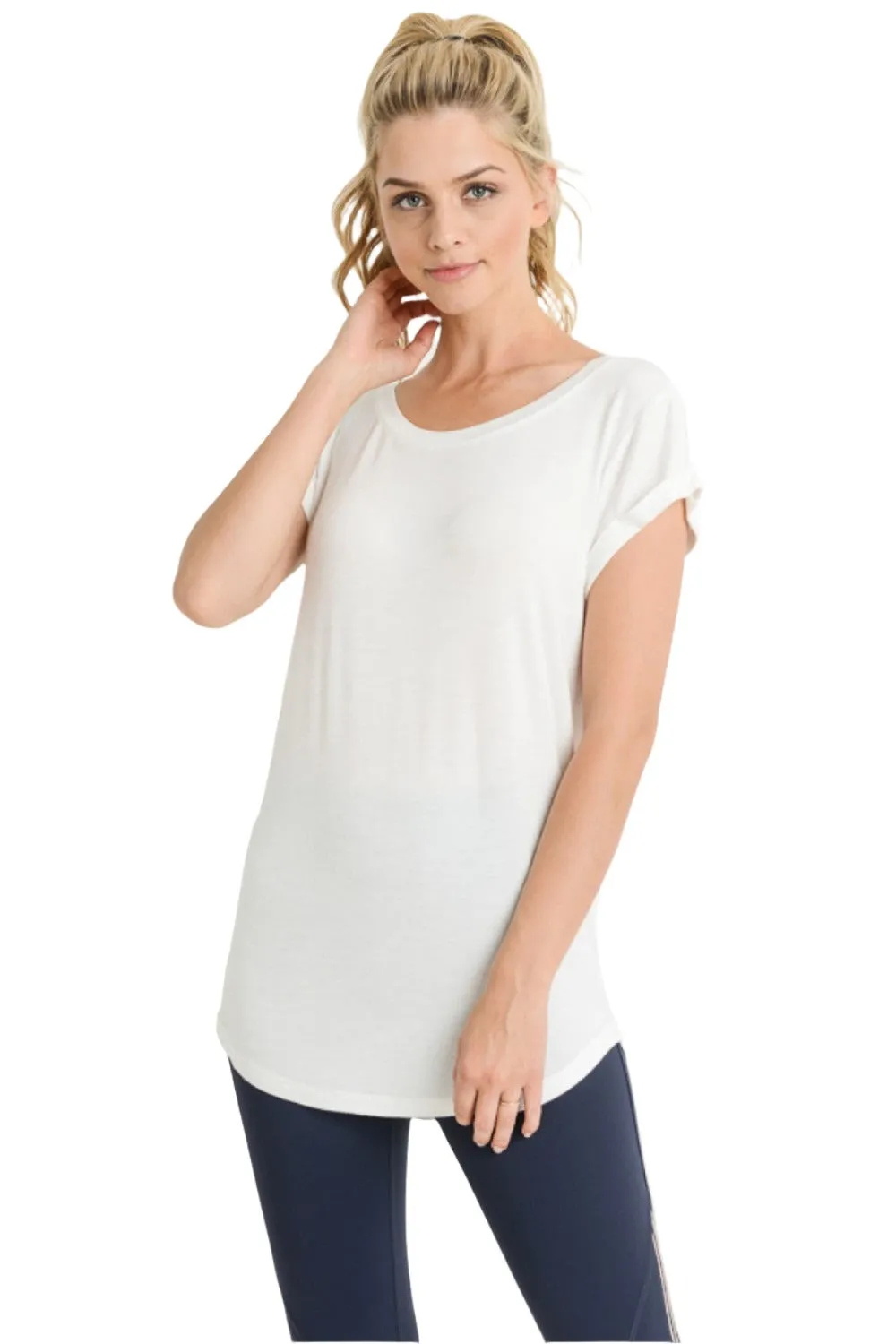 Mono B Rundhals T-Shirt KT10967 und Plus