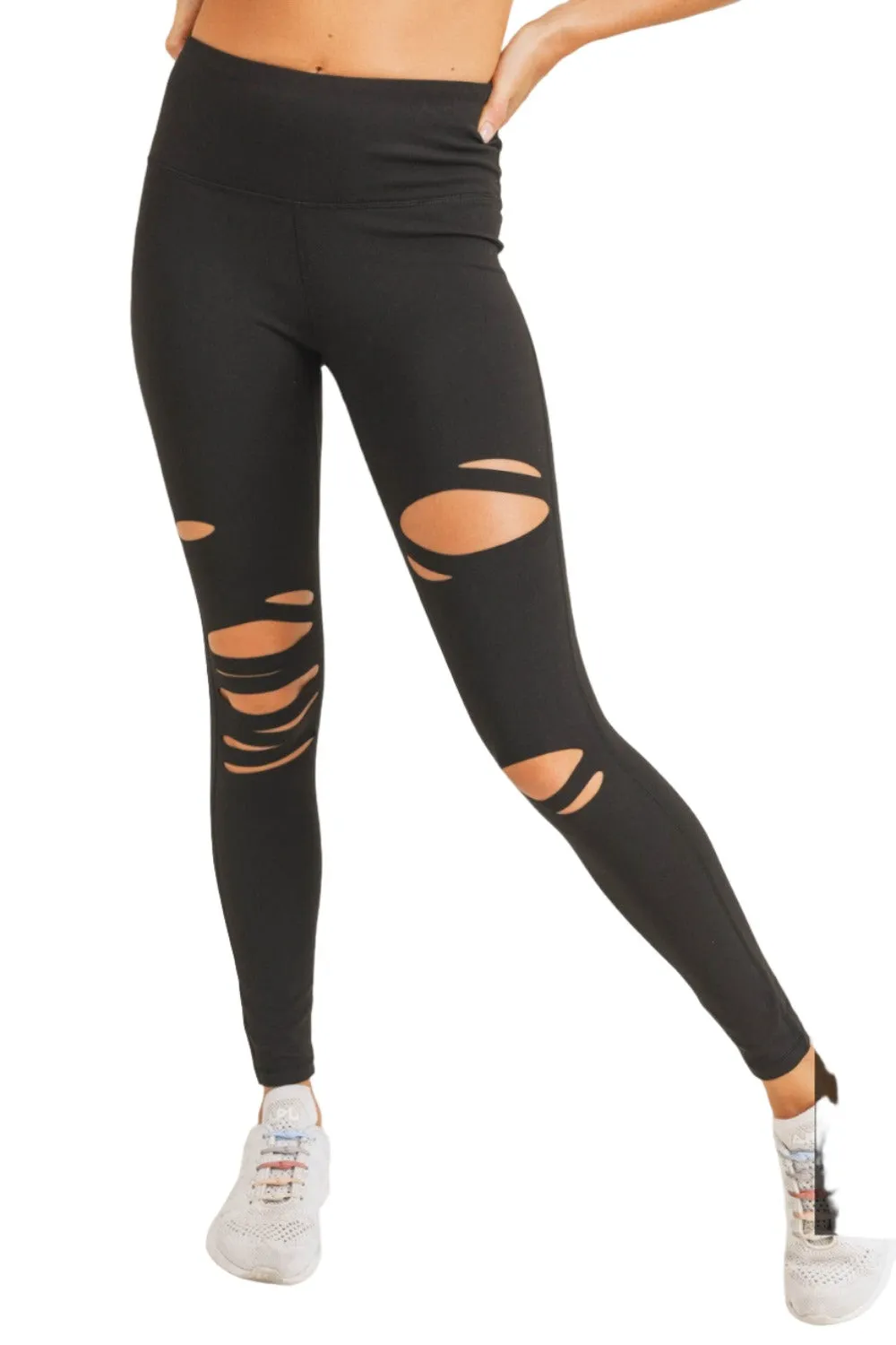 Mono B Zerrissene Leggings APH6216 Plus