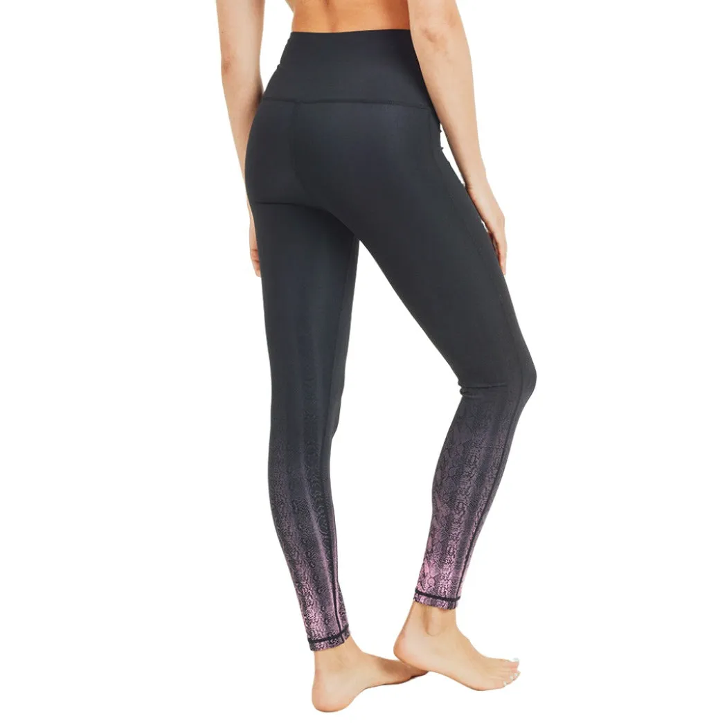 Mono B Snake Ombre Print Leggings APH2884