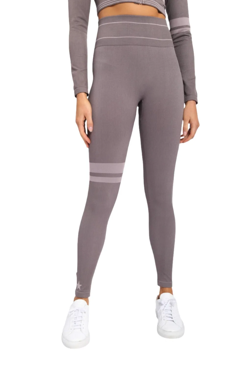 Mono B Sterne und Streifen Nahtlose Leggings APH-A0992