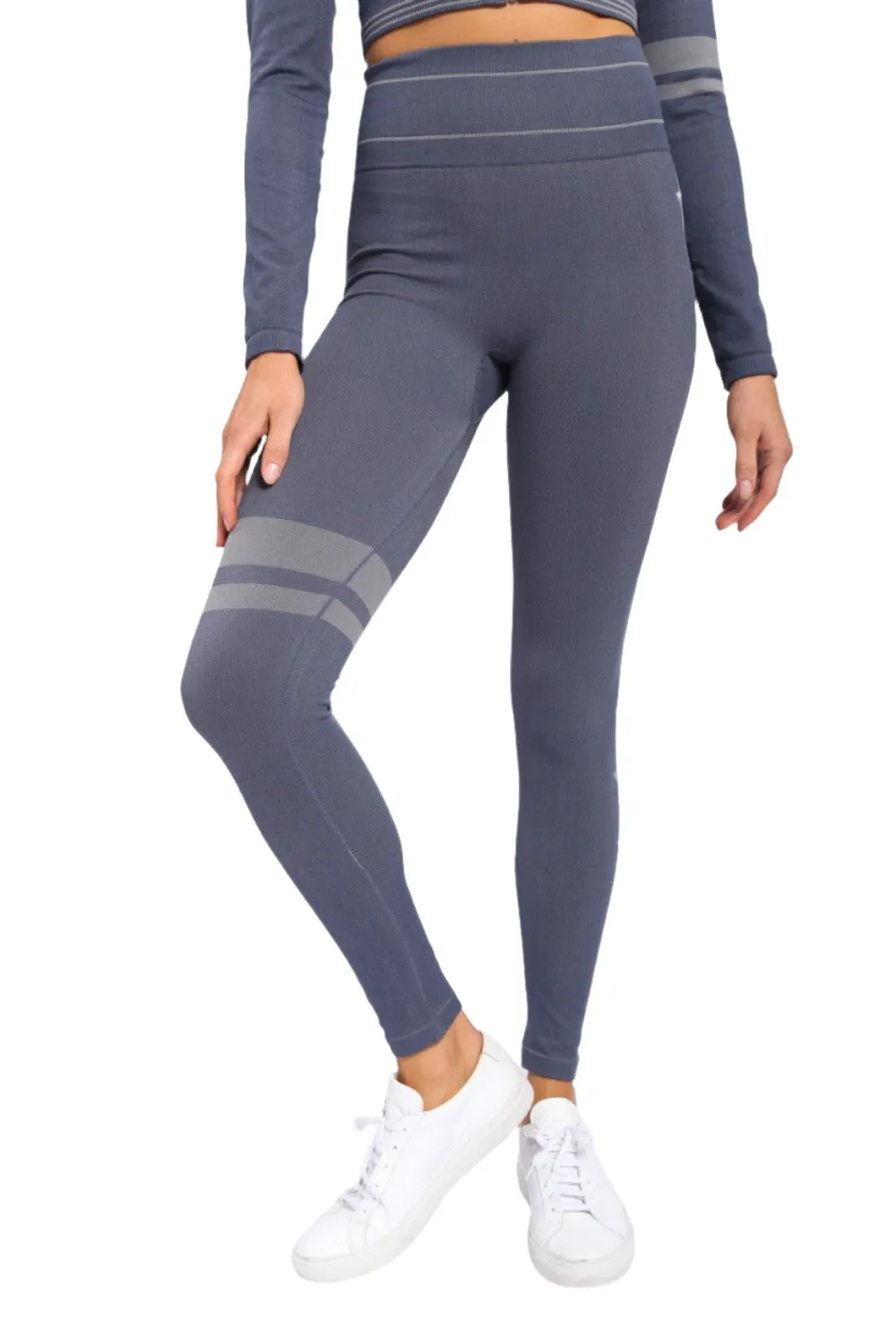 Mono B Sterne und Streifen Nahtlose Leggings APH-A0992