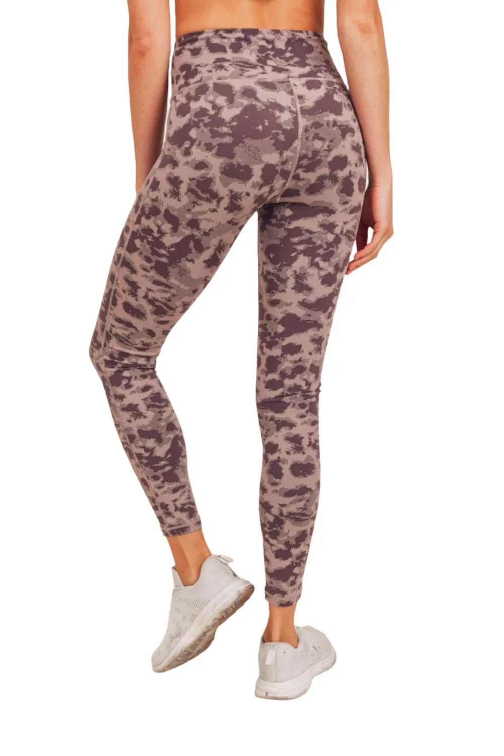 Mono B Gemusterte Gepunktete High-Waist Leggings APH-A075