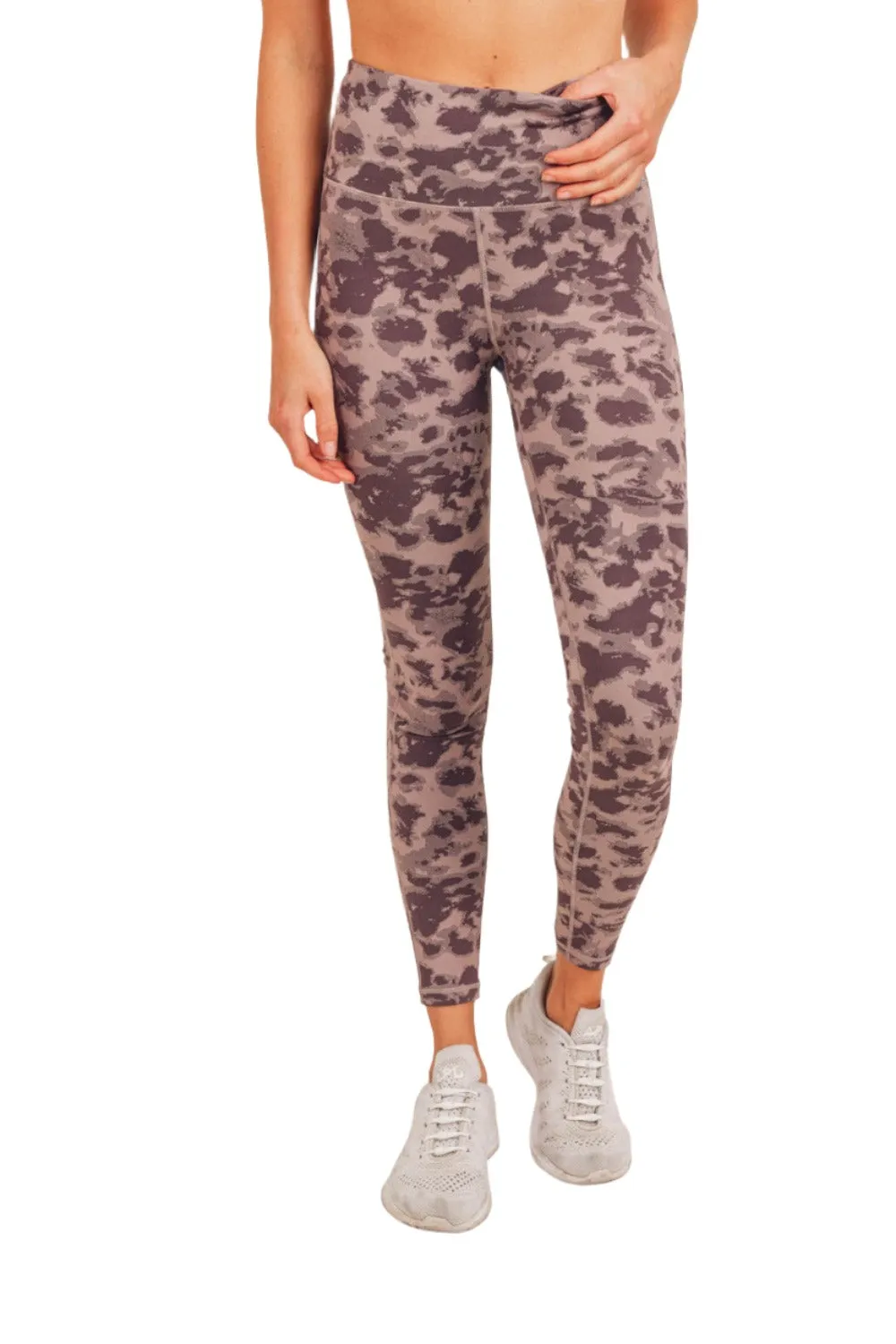 Mono B Gemusterte Gepunktete High-Waist Leggings APH-A075