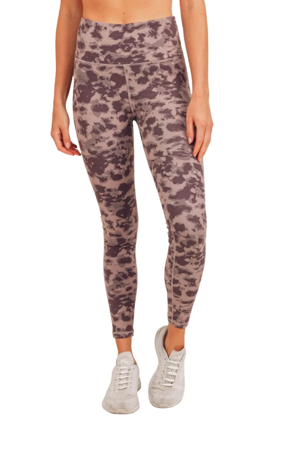Mono B Gemusterte Gepunktete High-Waist Leggings APH-A075