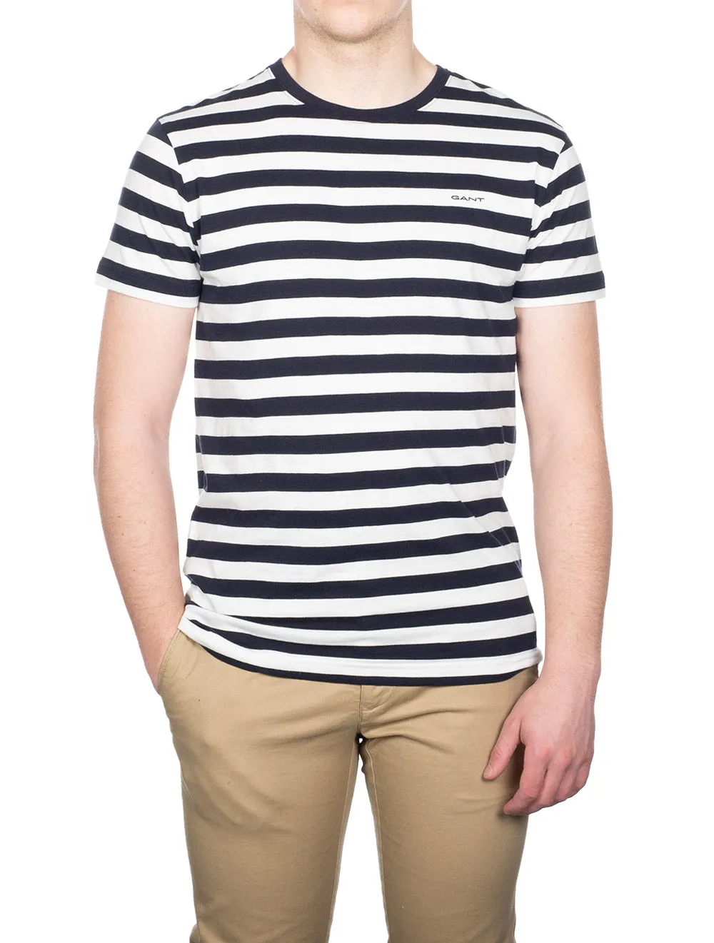 Mehrfarbiges T-Shirt Abendblau