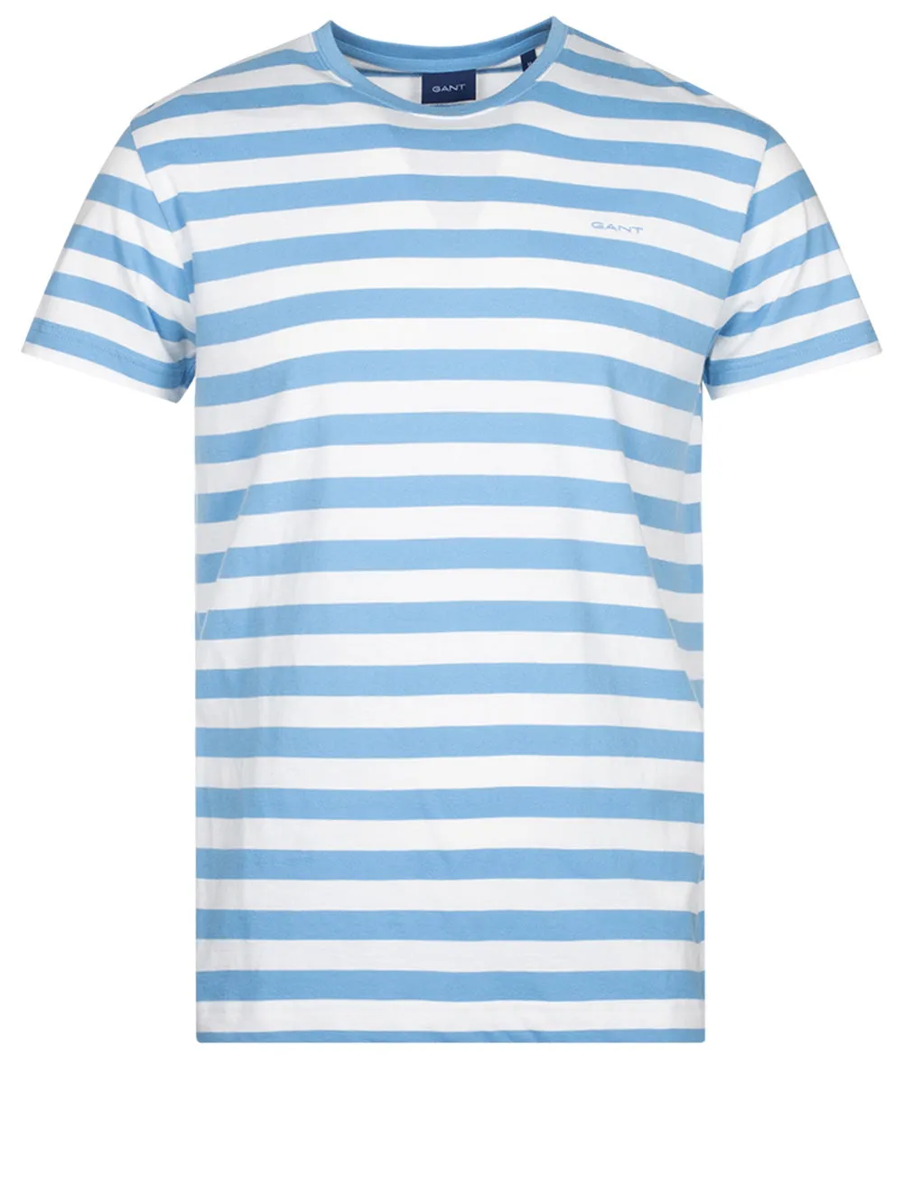 Multistreifen T-Shirt Sanftes Blau