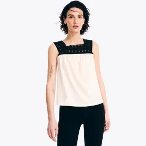 Nautica Damen Crochet Tanktop Mandel Nautica