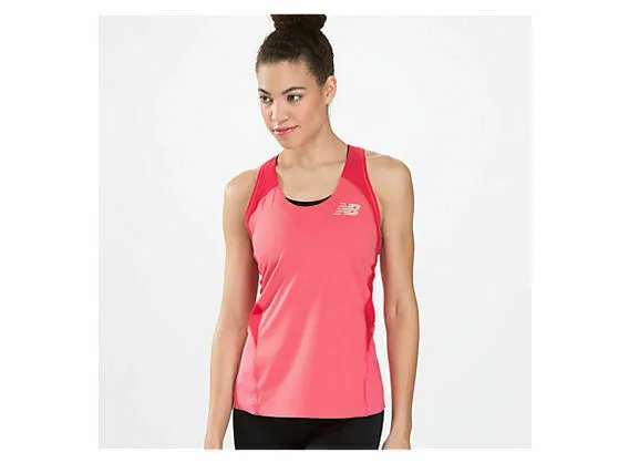 New Balance Damen Boylston Wassermelonen-Top