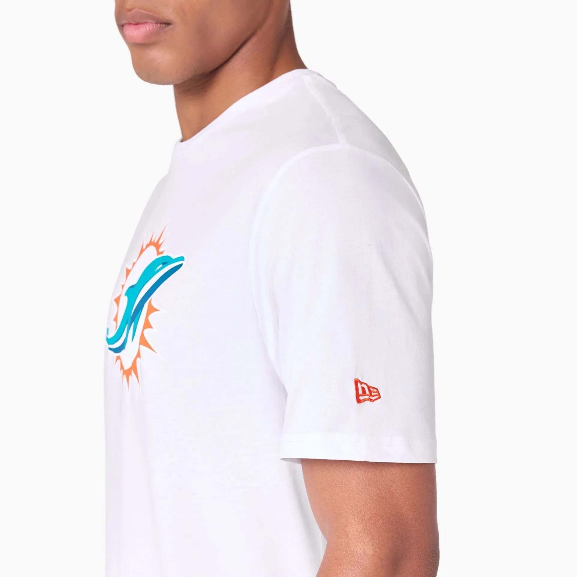 New Era T-Shirts Und Tank Tops Miami Dolphins NFL Weißes T-Shirt