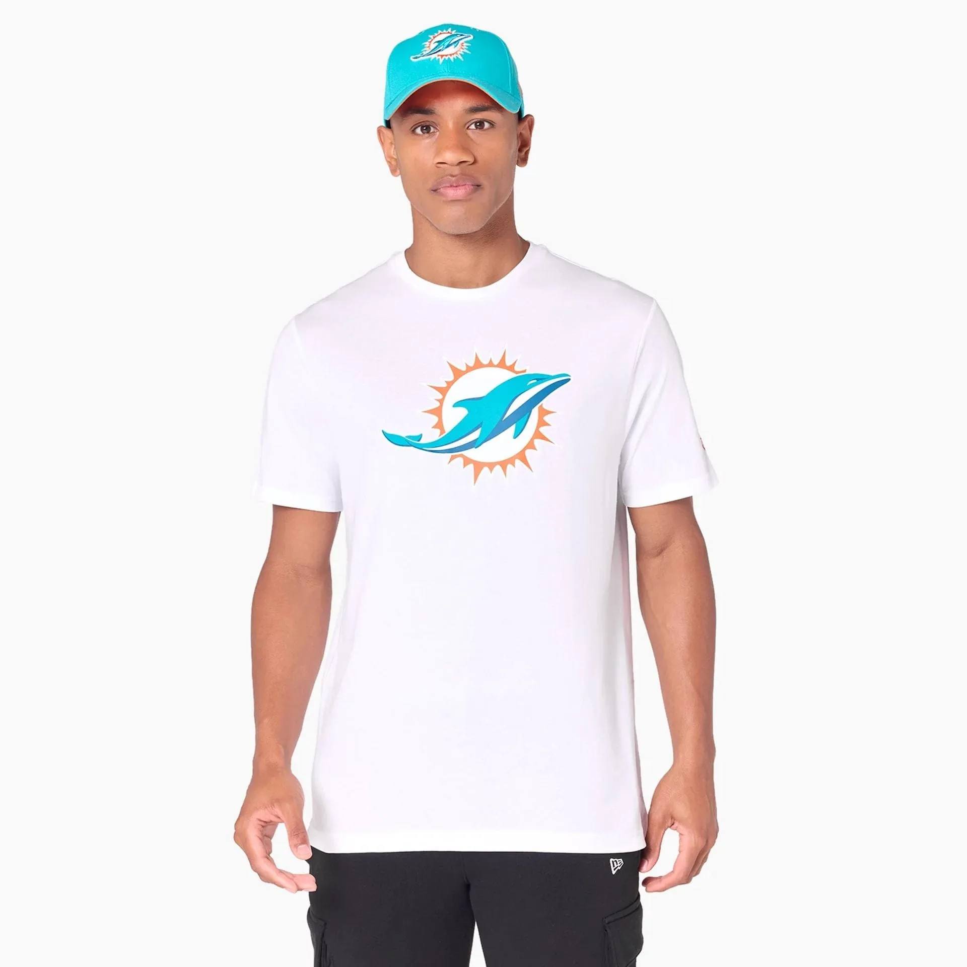 New Era T-Shirts Und Tank Tops Miami Dolphins NFL Weißes T-Shirt