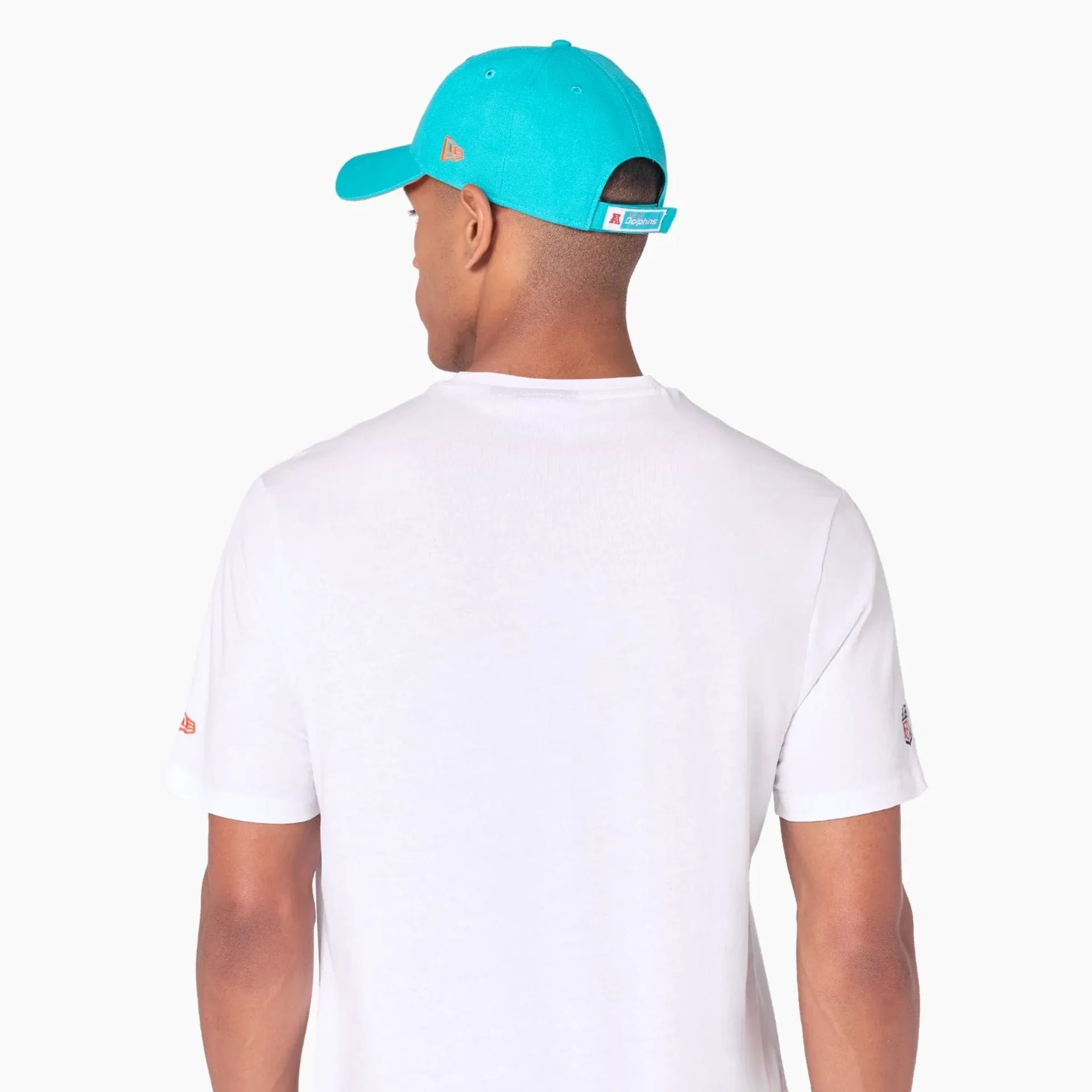 New Era T-Shirts Und Tank Tops Miami Dolphins NFL Weißes T-Shirt