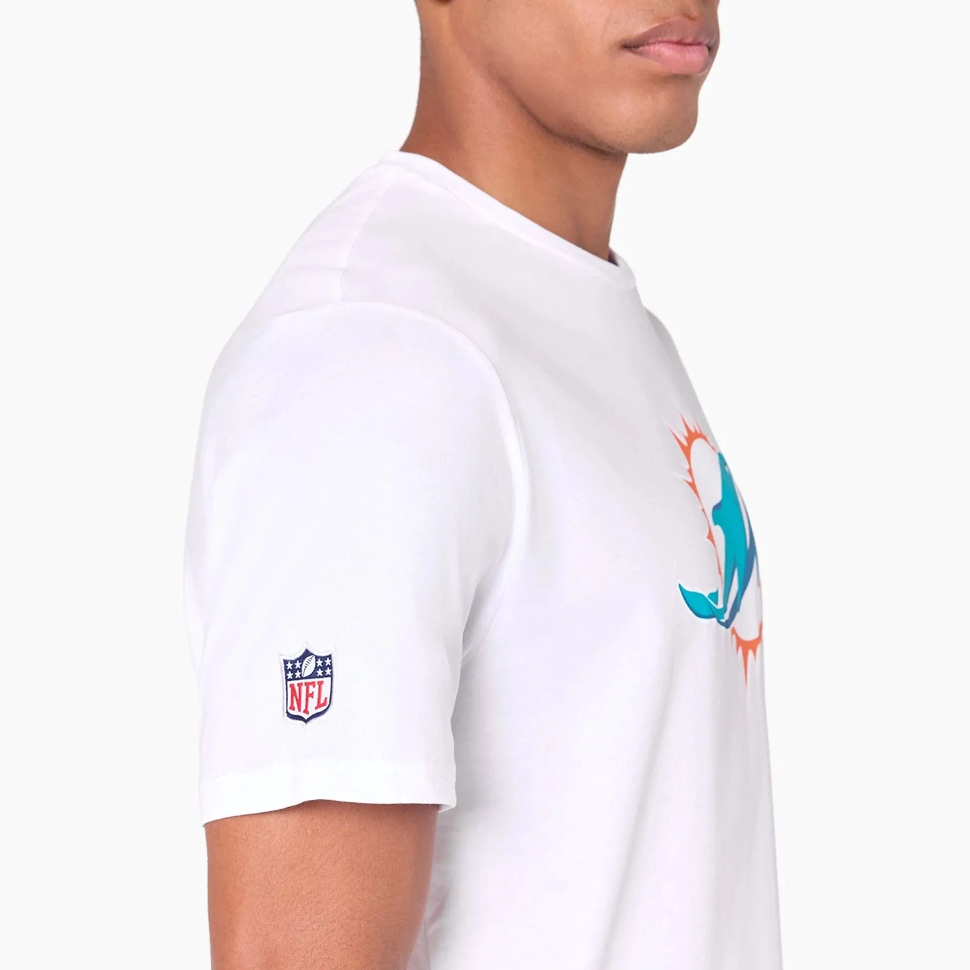 New Era T-Shirts Und Tank Tops Miami Dolphins NFL Weißes T-Shirt