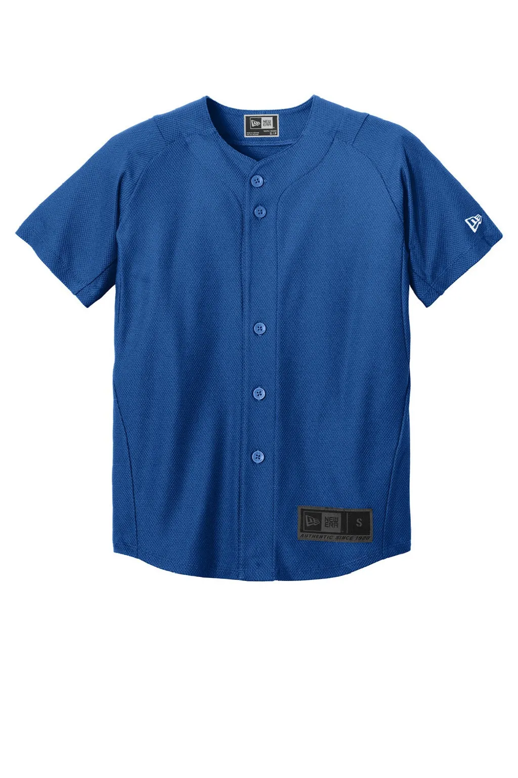New Era Jugend Diamond Era Feuchtigkeitstransportierendes Kurzarmtrikot - Königsblau
