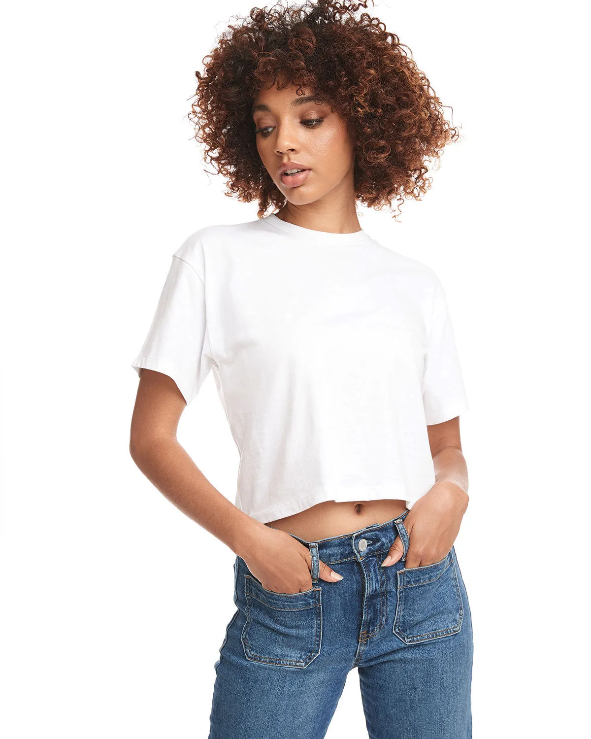 Next Level 1580NL Damen Ideal Crop T-Shirt