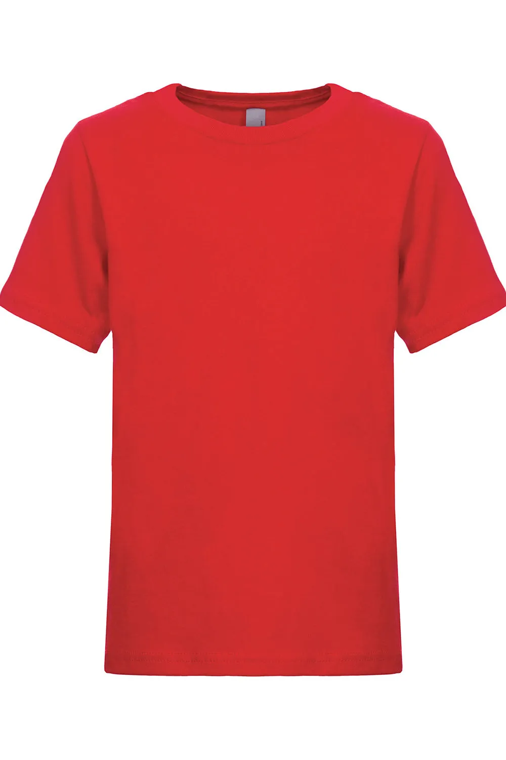 Next Level Jugend Fein-Jersey Kurzarm Rundhals T-Shirt - Rot
